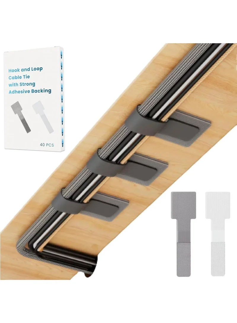 ثوجفيت تخلص من فوضى الأسلاك المتشابكة خلف مكتبك أو جهاز التلفاز مع منظم الكابلات المتطور. يجمع هذا المنتج بين قوة النسيج اللاصق (Hook & Loop) والقاعدة اللاصقة القوية، مما يمنحك ترتيباً مثالياً في ثوانٍ.