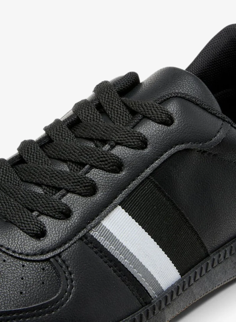 LBL by Shoexpress Panelled Lace-Up Sneakers