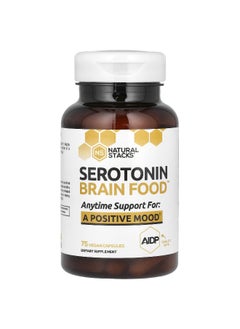 Natural Stacks Natural Stacks, Serotonin Brain Food , 75 Vegan Capsules  - Image 1