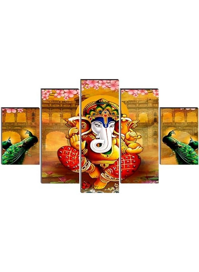 Ganesha Wall Painting For Living Room | Painting For Wall Decoration | Wedding Gift For Couples | 3D Painting For Bedroom | Abstract Painting Set Of 5 (75X45 Cm) Sanfpnls32652 - pzsku/Z96CF296F77FDFB280130Z/45/_/1724126841/d949af7f-da82-4eef-874a-2c387b0ff498