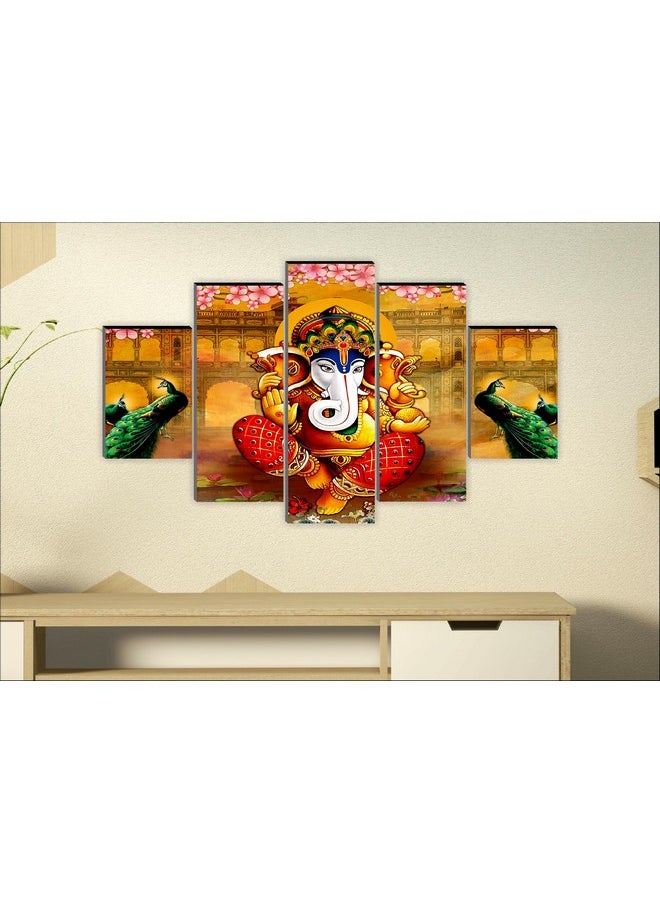 Ganesha Wall Painting For Living Room | Painting For Wall Decoration | Wedding Gift For Couples | 3D Painting For Bedroom | Abstract Painting Set Of 5 (75X45 Cm) Sanfpnls32652 - pzsku/Z96CF296F77FDFB280130Z/45/_/1724126842/28db68ad-22f0-4e40-a10a-f2781f143801