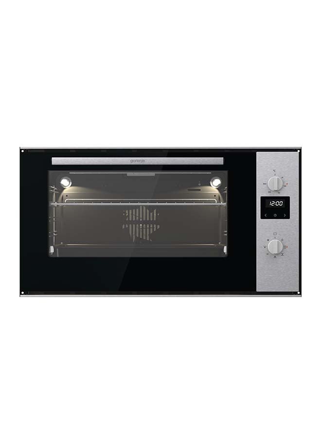 Gorenje BuiltIn Oven 89.3cm Big Space Electronic Programming Stainless SteelBlack 89 L 3.4 kW BO9835E01X Steel/Black - Image 1