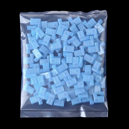 XHF 90 Degree 16-14 AWG Flag Shaped Right Angle Spade Connectors Terminals Nylon Fully Insulated Quick Crimp Wire Connectors 100 Pcs Blue - Image 4