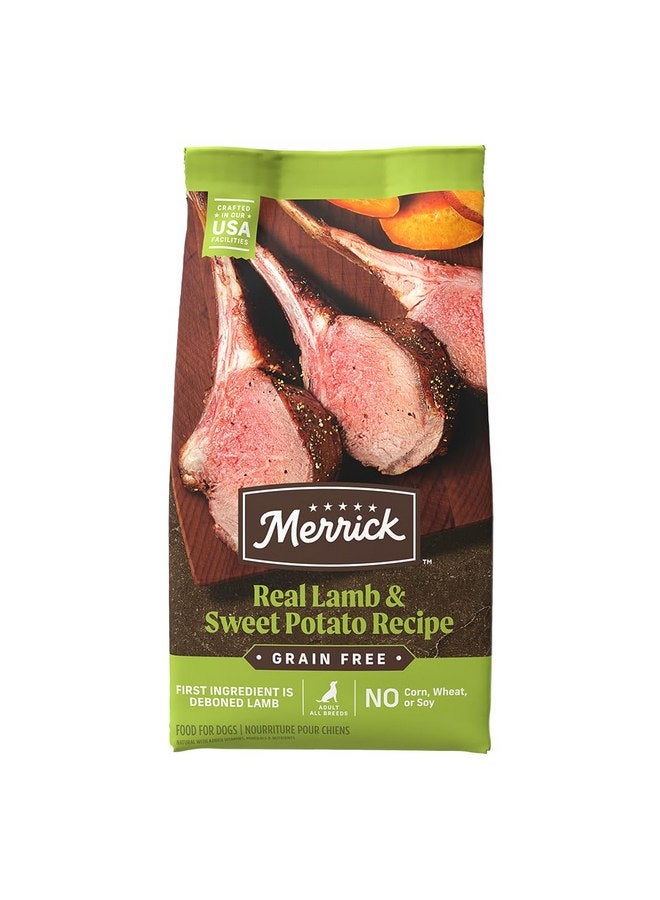 ميريك طعام الكلاب الجاف من Merrick Grain Free Lamb + Sweet Potato Recipe، 4 رطل. - Image 1