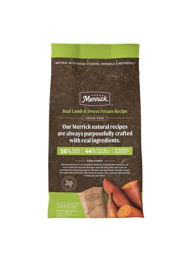 ميريك طعام الكلاب الجاف من Merrick Grain Free Lamb + Sweet Potato Recipe، 4 رطل. - Image 2