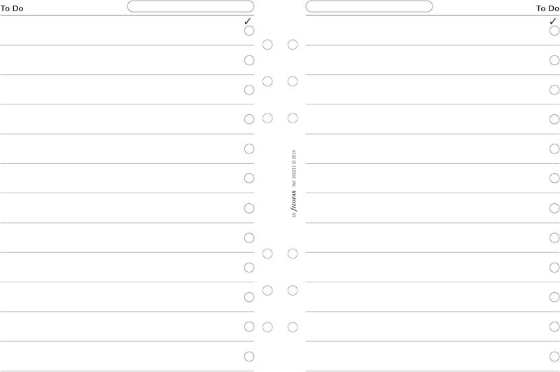 FILOFAX فيلوفاكس A5 إعادة تعبئة ورق المهام - 25 ورقة للمنظمين - Image 2