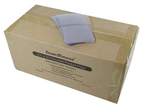 Guardhouse 2.5 x 2.5 Coin Flip - Unplasticized Bulk 1000 Pack