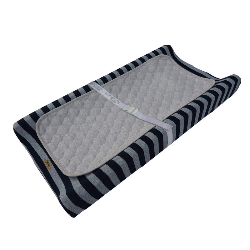 BlueSnail Quilted Thicker Waterproof Changing Pad Liners 3 Count(Gray 13” x 27”) - Image 4