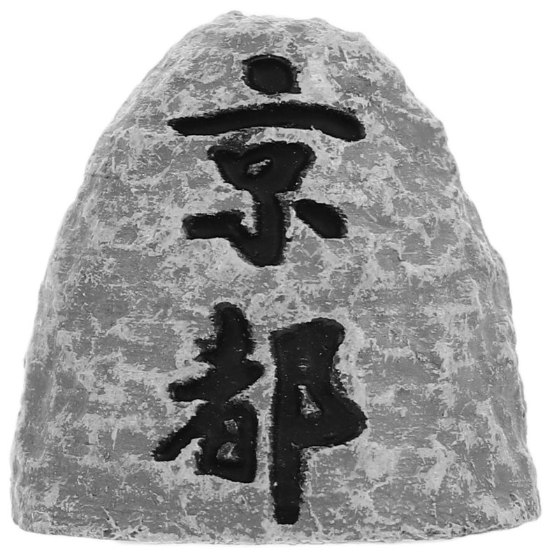 Mini Japanese Stele Figurine Stone Crafted For Bonsai Terrarium Zen Office Desk Decor - Image 2