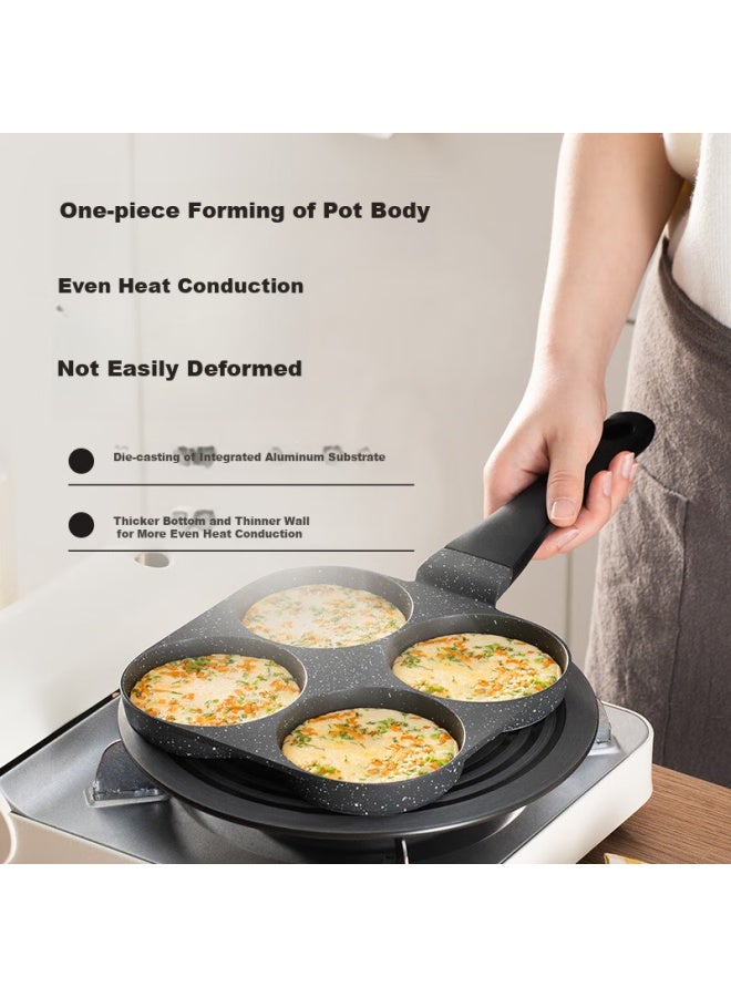 Supor Non-stick Steak And Egg Pan, Flat Bottom Four-hole Breakfast Pan, Maifanshi Color Multifunctional Pot Ej04lap02 - Image 2