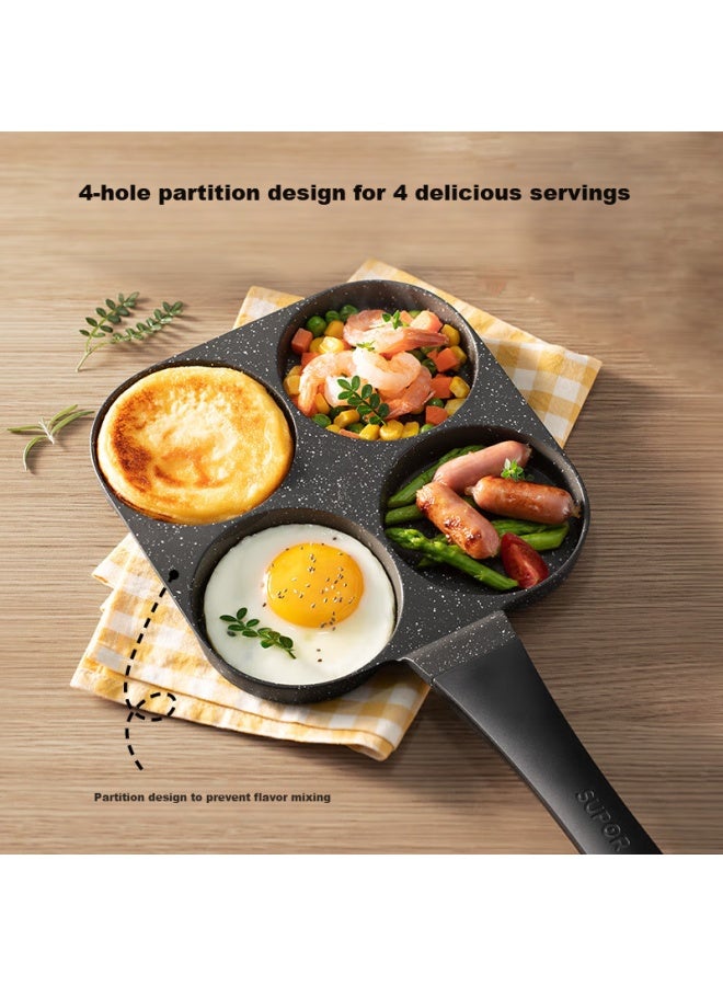 Supor Non-stick Steak And Egg Pan, Flat Bottom Four-hole Breakfast Pan, Maifanshi Color Multifunctional Pot Ej04lap02 - Image 5