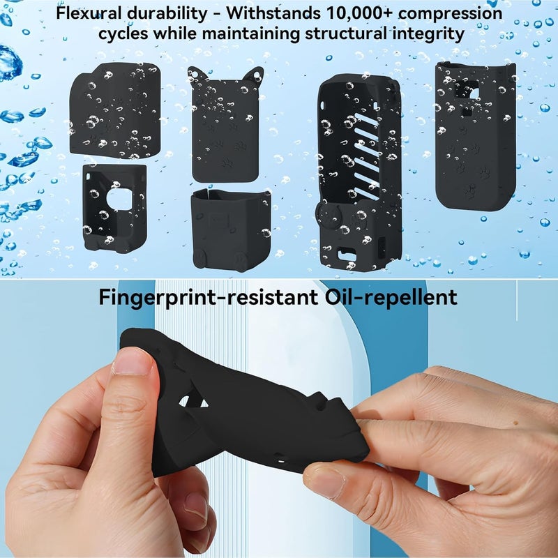 GetZget® Silicone Cover Compatible with DJI Osmo Pocket 3 Creator Combo Camera Scratch Protector Cover Case Accessories (Black) - Image 4