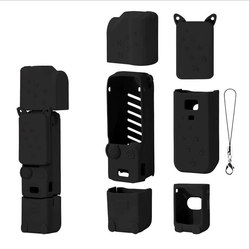 GetZget® Silicone Cover Compatible with DJI Osmo Pocket 3 Creator Combo Camera Scratch Protector Cover Case Accessories (Black) - Image 1
