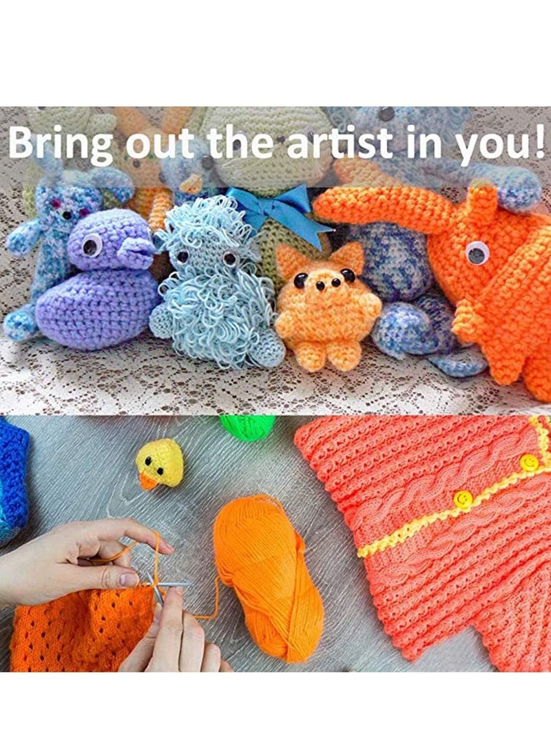 Y&D Yarn 12 x 50g Balls of Assorted Double Knitting Crochets Coloured Acrylic Set - Image 4