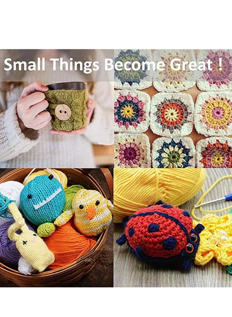 Y&D Yarn 12 x 50g Balls of Assorted Double Knitting Crochets Coloured Acrylic Set - Image 3