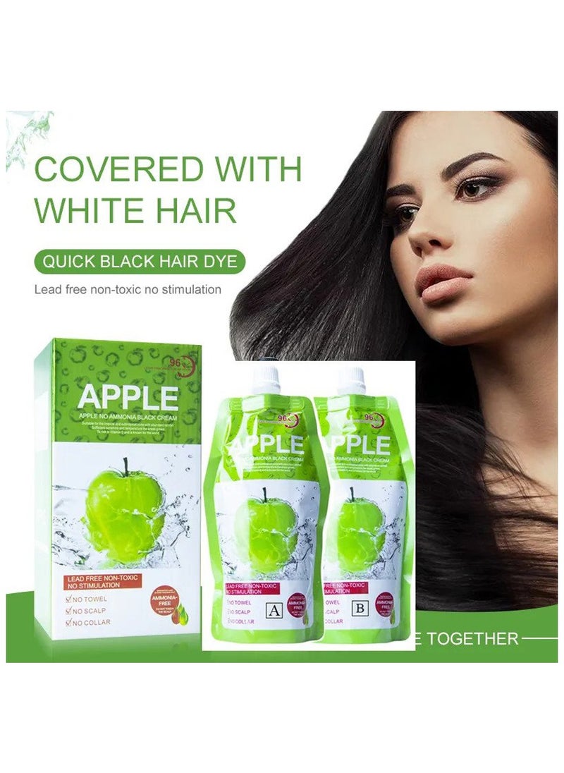 Nice Fresh - Apple Natural Hair Color Cream Black 96 Ammonia Free 1000ml - Image 1