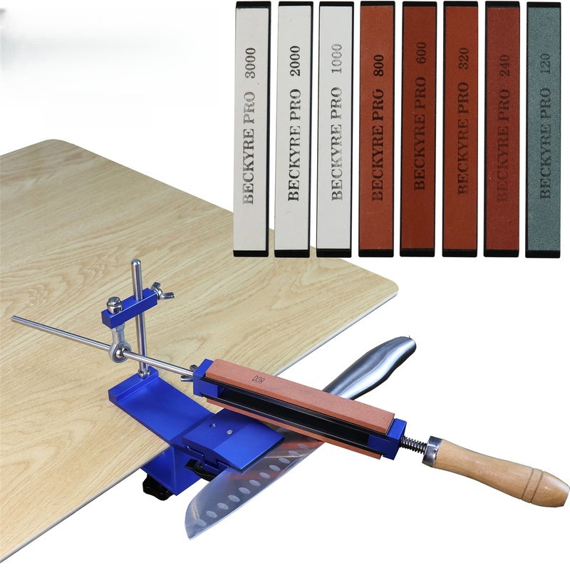 Cutter Sharpener: 15-Degree Fixed Angle Quick-Clamp Design - 180-Degree Rotatable Whetstone Whetstone Grinder Machine for Knife & Cutter Sharpening - Image 1