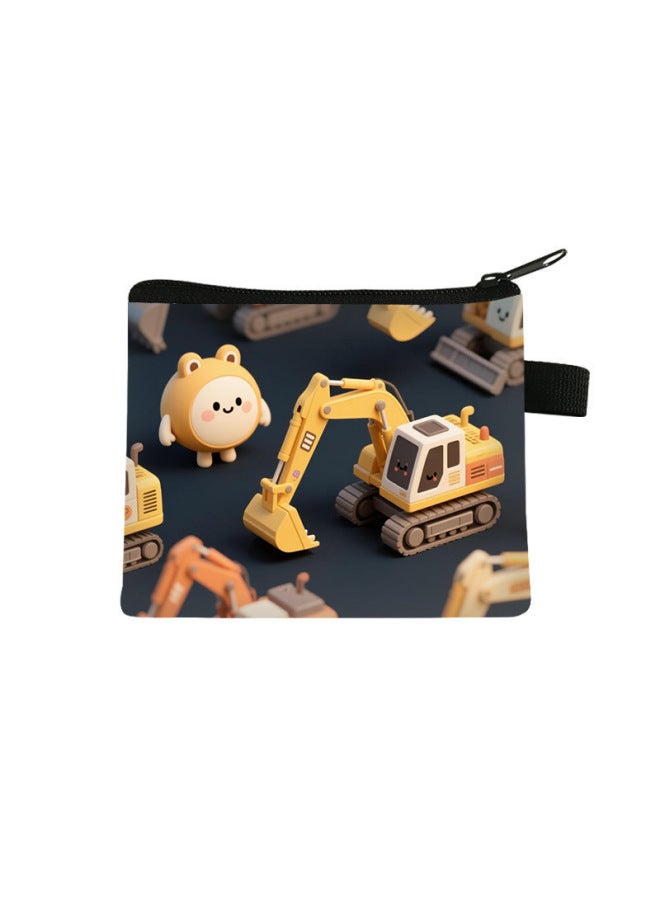 Excavator Coin Purse Children's Mini Storage Bag Student Cute And Cool Large-capacity Storage Card Holder
