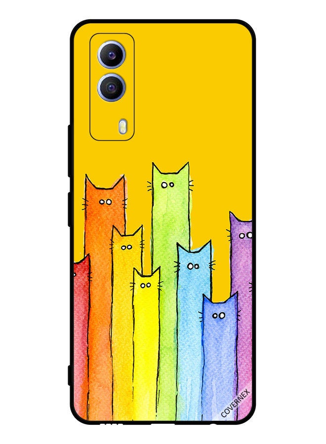 Covernex Protective Case Cover For vivo T1x Cat Puppet Art - Image 1