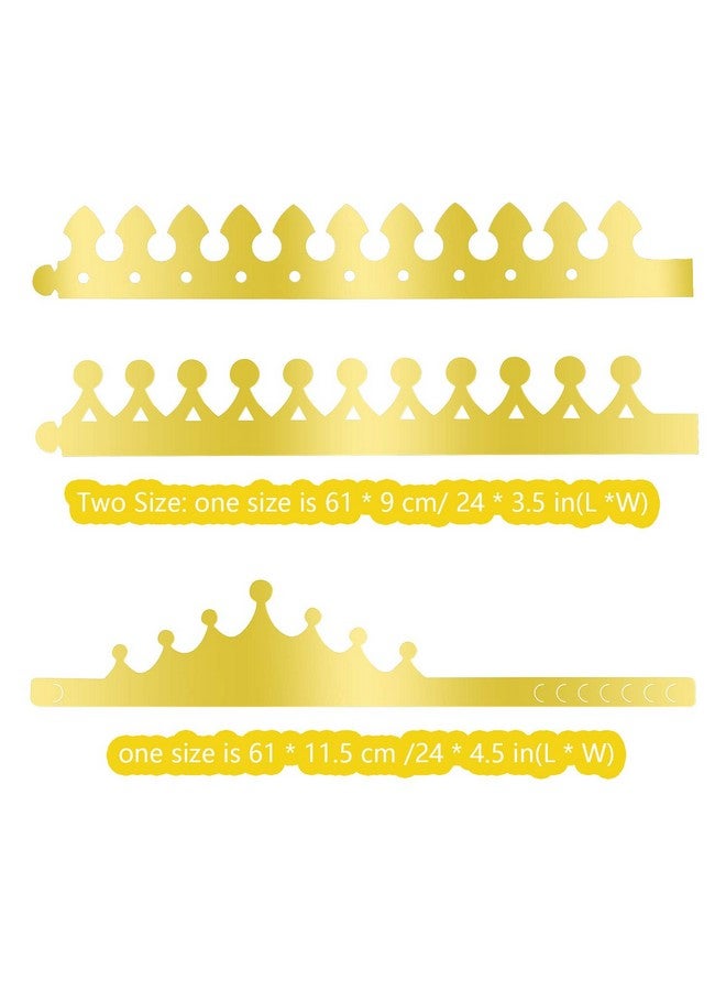Tuparka 36 Pcs Paper Crowns Hat Gold Foil Crowns Paper Party Hat For Birthday Party, Baby Shower - Image 4