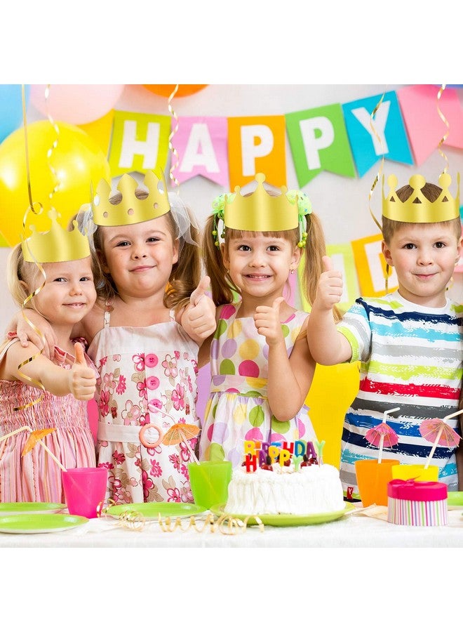 Tuparka 36 Pcs Paper Crowns Hat Gold Foil Crowns Paper Party Hat For Birthday Party, Baby Shower - Image 5