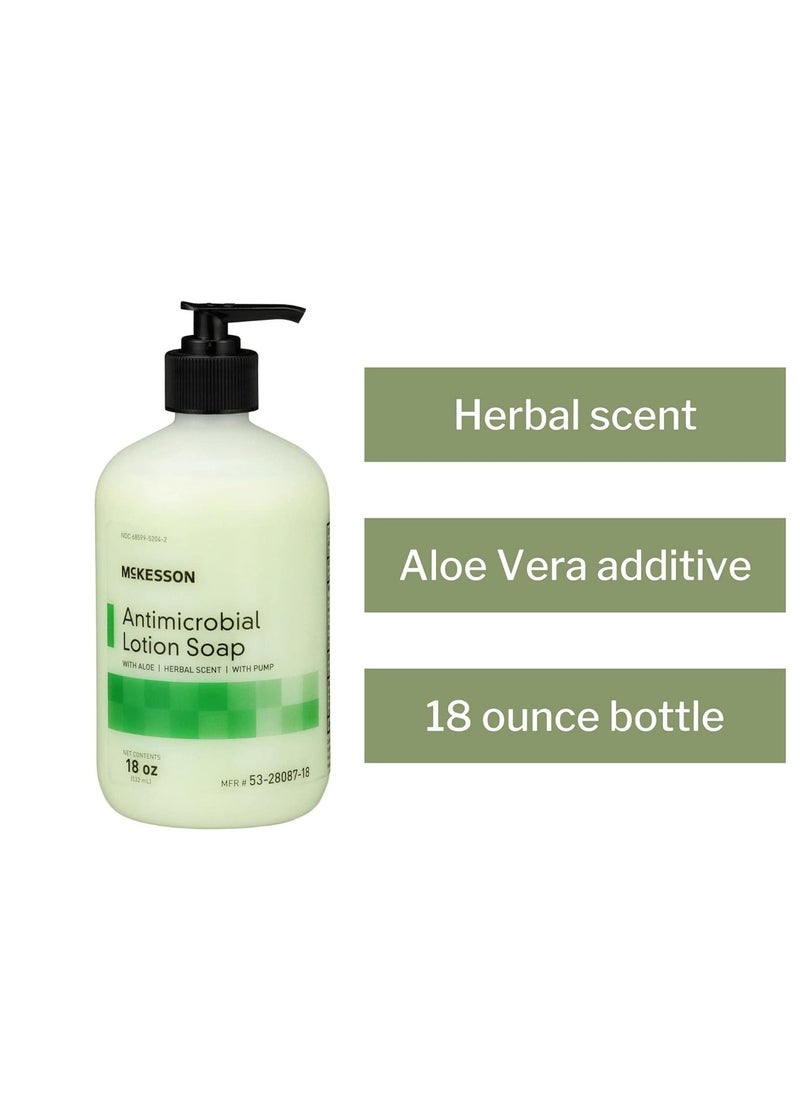 McKesson Antimicrobial Lotion Hand Soap with Aloe, Herbal Scent, 18 oz - pzsku/Z96CFE1DA19A466046FC9Z/45/_/1740662123/11730286-0be3-4814-9506-56fd80016ee2