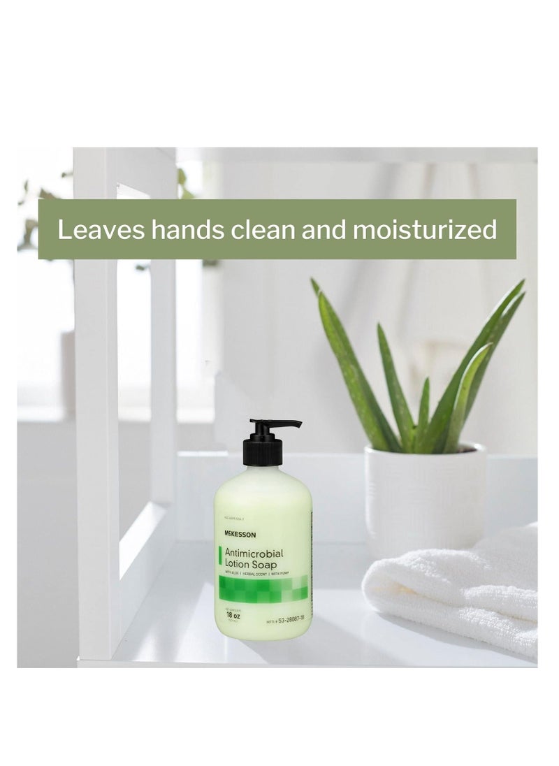 McKesson Antimicrobial Lotion Hand Soap with Aloe, Herbal Scent, 18 oz - pzsku/Z96CFE1DA19A466046FC9Z/45/_/1740662198/58bd1a38-3cbe-4984-abb0-f47ce6568e01