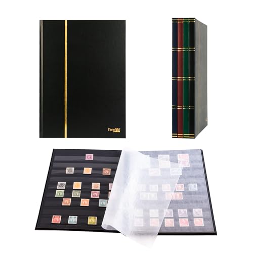 Prophila Collection Prophila Stamp Album (New) 16 Black Sides, Black Cover - Image 1