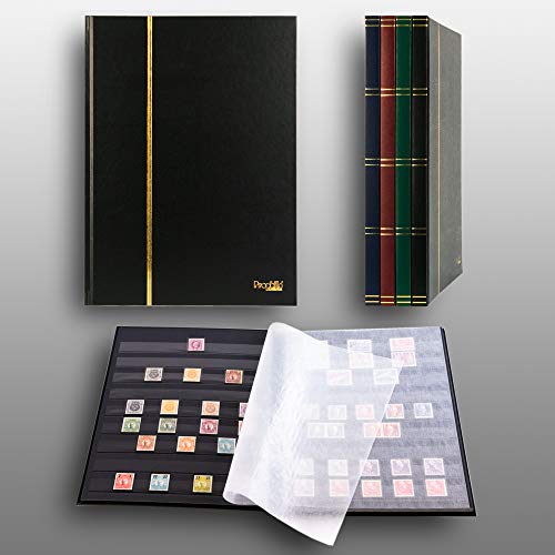 Prophila Collection Prophila Stamp Album (New) 16 Black Sides, Black Cover - Image 2