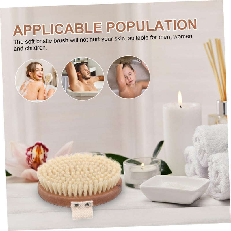 Oval Body Washing Brush Ergonomic Shower Scrubber with Soft Bristles - Image 4