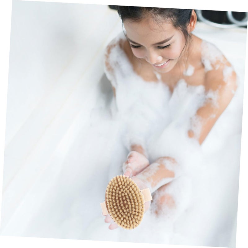 Oval Body Washing Brush Ergonomic Shower Scrubber with Soft Bristles - Image 5