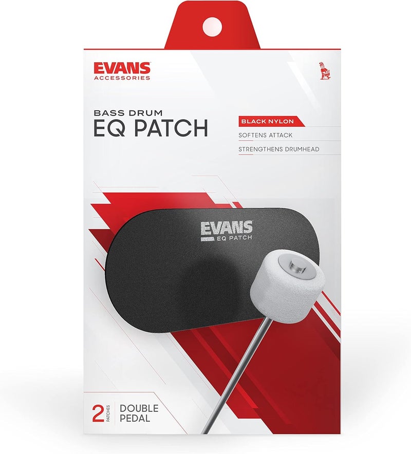 Evans EQPB2 Double Patch Black - Image 2