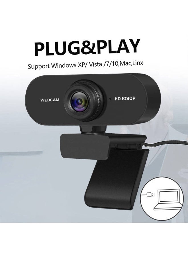 Haysenser USB Webcam Full HD 1080p with Built-in Microphone – Plug & Play for PC & Laptop | Perfect for Online Classes & Office Meetings - Image 5