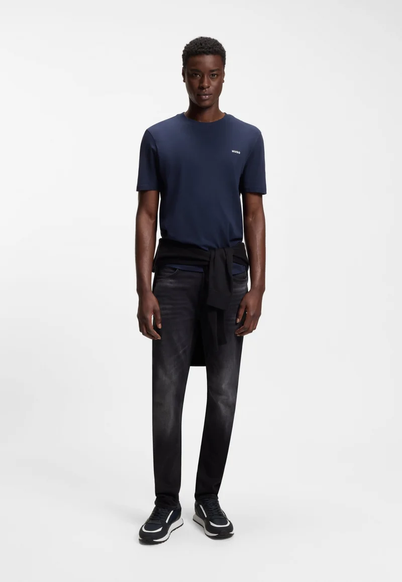 HUGO blue Mixed-material sneakers with branded accents for Men | Best Price UAE