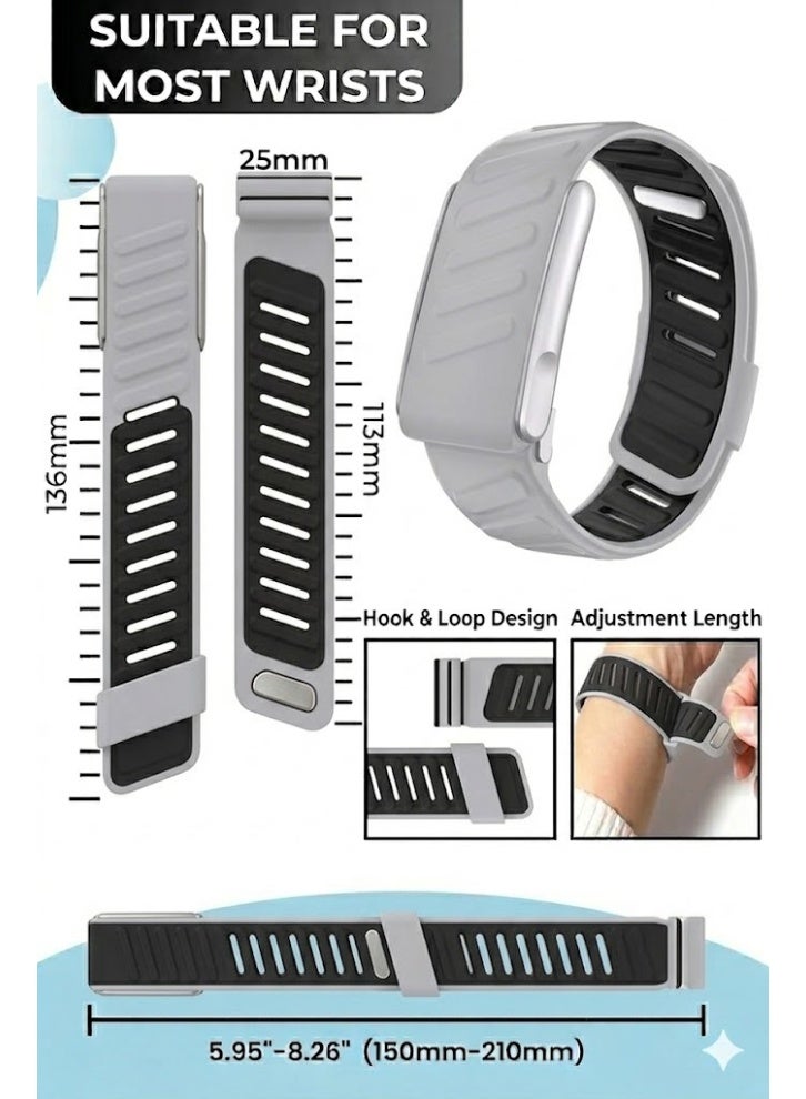 ZERO LIFESTYLE Silicone Sport Band Compatible with Whoop 5.0 Band Strap for Men and Women, Breathable and Waterproof Silicone Wristband Compatible with whoop mg band, Replacement Wrist bands Straps for Whoop 5.0 - Image 4