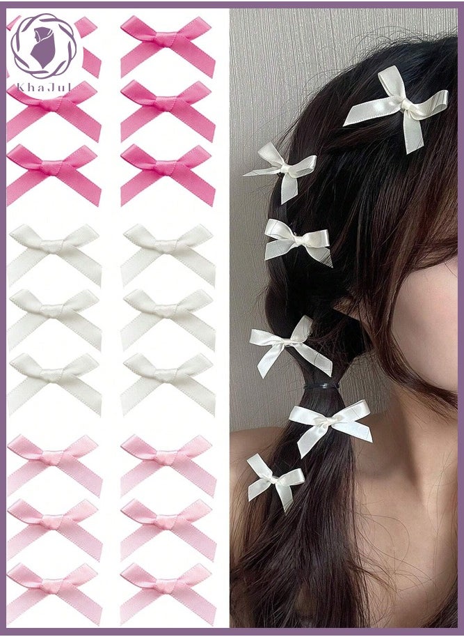 18-Piece Mini Bow Hair Clips, Sweet Non-Slip Bow Hair Accessories for Women and Girls (White+Rose Red+Pink) - pzsku/Z96D051E1491B039E6CD5Z/45/_/1727589891/5ecc8397-6d67-4d18-8503-3f0e573803fa