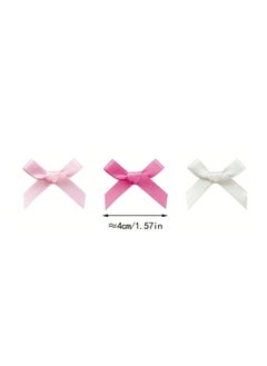 KHAJUL 18-Piece Mini Bow Hair Clips, Sweet Non-Slip Bow Hair Accessories for Women and Girls (White+Rose Red+Pink)  - Image 3