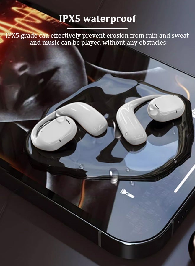 EarHook Bluetooth Earbuds with Crystal Clear Sound Waterproof Sports Earphones with a Built-in Microphone Wireless Earphones for mobile phones, featuring over 30 hours of battery life, perfect for the gym, running, and driving. - Image 5