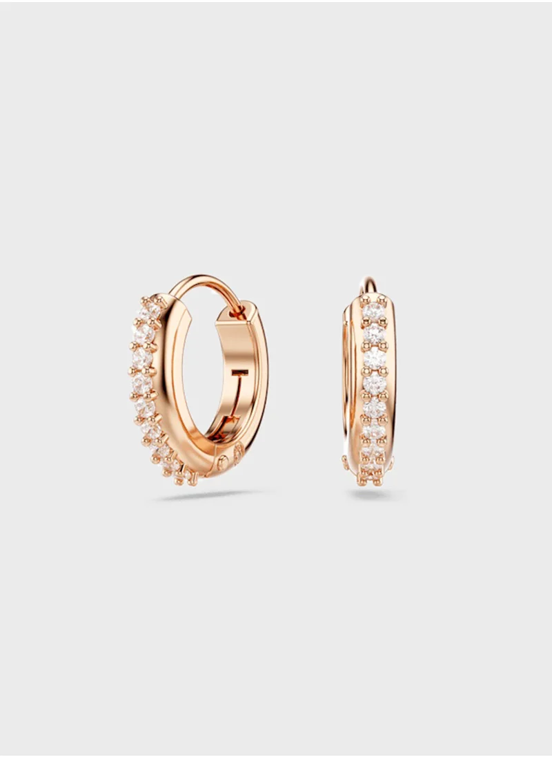 سواروفسكي Matrix Stone Detail Hoop Earrings