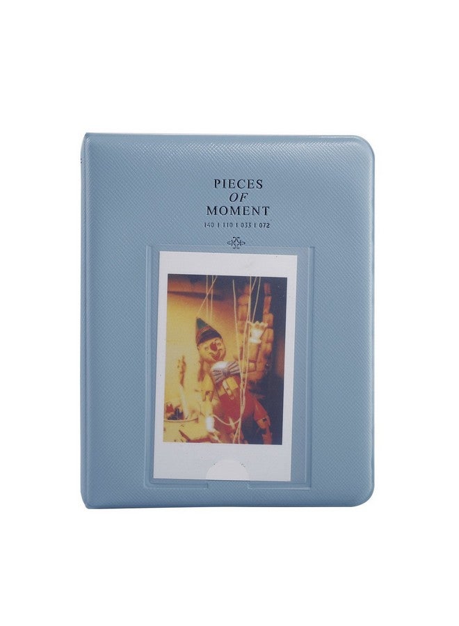 Sprite Science Leaticia 64 Pockets Photo Album for Mini Fujifilm Instax, 90 Polaroid and Name Card (Blue) - Image 1
