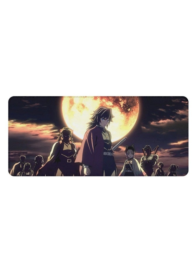 Summer Hot Kimetsu No Yaiba Pattern Printed Large Mouse Pad To Map Computer Table Mat-Color:40*90-Pattern:XT0193F46-1 - Image 1