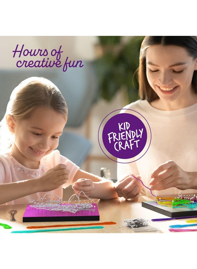 Dan&Darci مجموعة فن الخيوط دان ودارسي للأطفال - هدايا عيد ميلاد للبنات بعمر 12 سنة - مجموعات حرفية للبنات بعمر 10، 11، 12 - هدايا ألعاب يونيكورن ونجوم للأولاد - هدايا فنية - Image 4