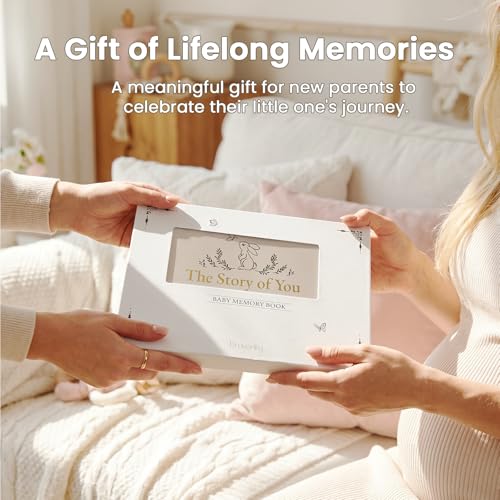 Braveriky Keepsake Baby Memory Book for Boys and Girls - First 5 Year Baby Book - Gender Neutral Baby Scrapbook or Photo Album - Record A Milestone for Every Event From Birth to Age 5 - New Mom Gift - Image 5