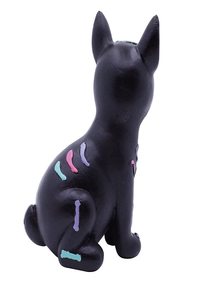 Etistta Day of The Dead Dog Figurine, 6.5 inch Polyresin Halloween Dog Statue for Halloween Home Desk Decorations - Image 5