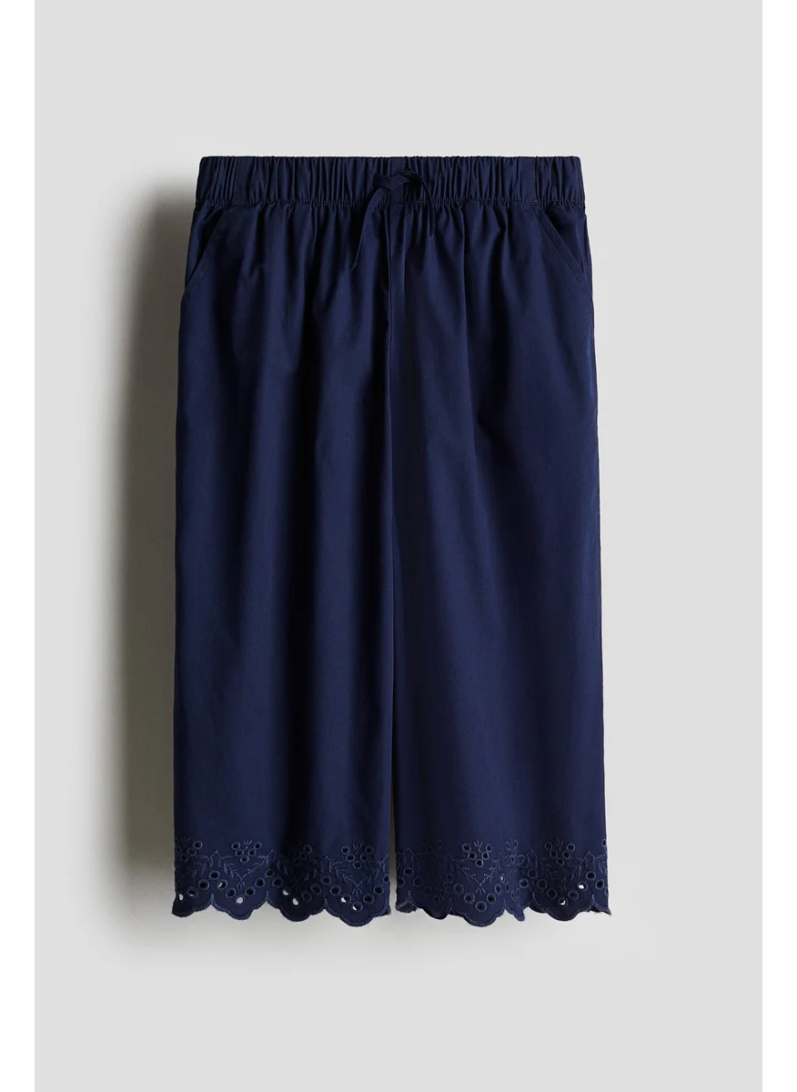 اتش اند ام Broderie Anglaise Cropped Trousers