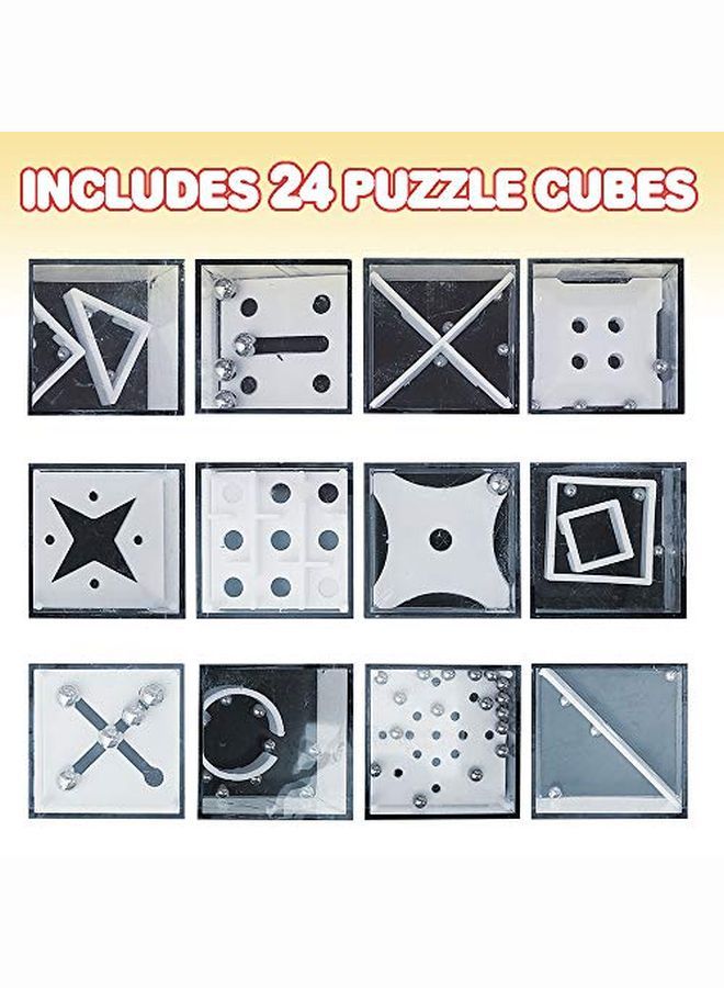 ArtCreativity Mini 3D Puzzle Cube Games For Kids Set Of 2412 Balance Game Challenges Portable Road Trip Fun Stress Relief Fidget Toy Birthday Party Favors For Boys And Girls - Image 2