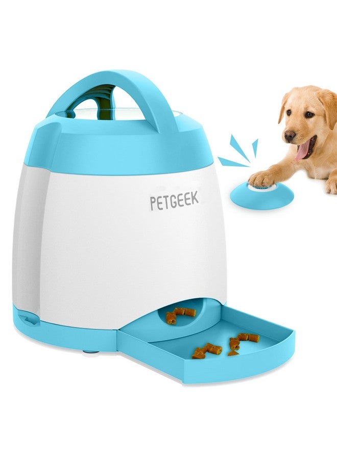 بيتجيك موزع مكافآت أوتوماتيكي مع زر تحكم عن بعد - لعبة نشاط تدريب الذاكرة - وحدة تغذية تدريب الذكاء للكلاب والقطط (أزرق) - Image 1