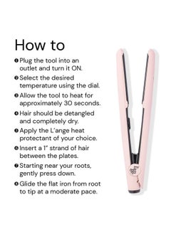 L'ANGE HAIR Le Ceramique 1-Pass Flat Iron Hair Straightener | Fast Heating Ceramic Flat Iron | Best Hot Tools Hair Straightening Iron to Lock in Moisture & Shine | Professional Hair Iron (Blush)  - Image 3