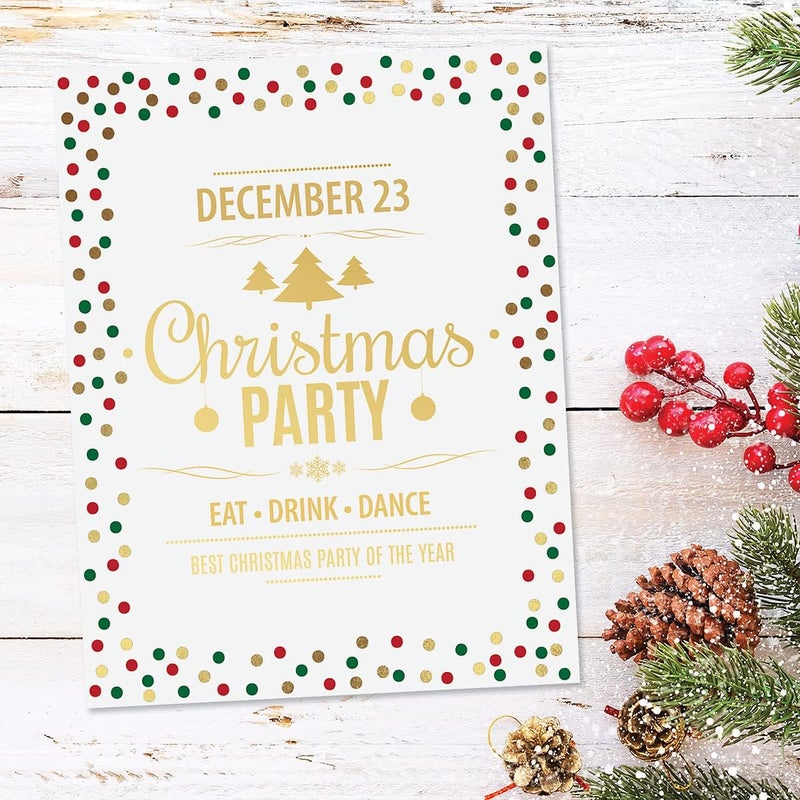 Current Foil Confetti Letter Papers - Set of 25, Stationery Papers, 8.5" x 11", Computer Paper, 70# Text Paper, Holiday, Christmas, Invitations, Newsletters… - Image 3