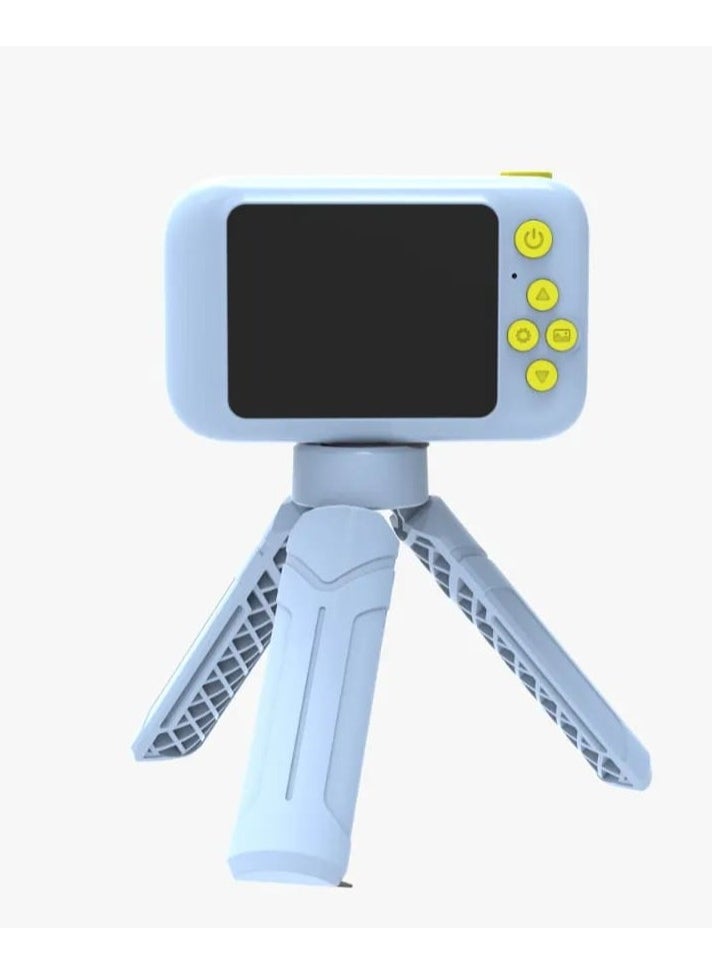 porodo - Flip Digital Camera for Kids with Tripod Stand and 2.4" Wide Screen / 4H Battery Life / 48MP Image Resolution / 180° Flip Lens - Blue - Image 1